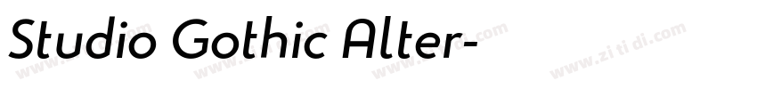 Studio Gothic Alter字体转换